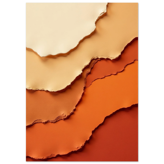 Elevate Your Living Space with Striking Orange Abstract Overlays Wall Art in 2025