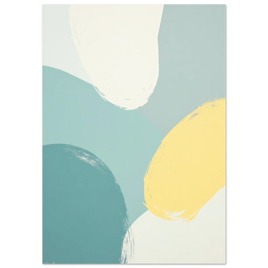 2025 Must-Have Abstract Art Prints: Elevate Your Home Decor with Vibrant Mustard & Green Shapes