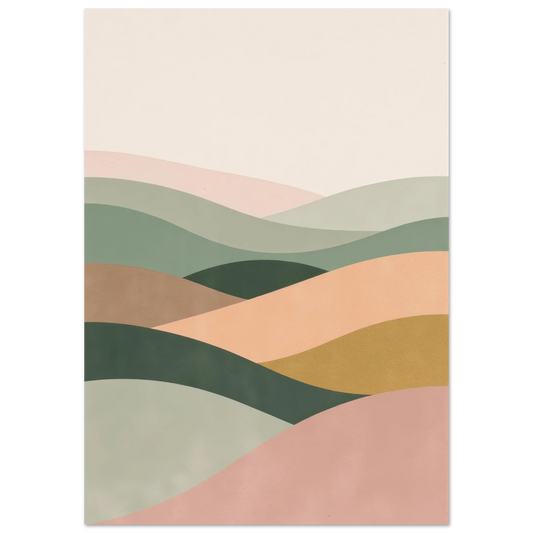 2025 Must-Have Abstract Art Prints: Elevate Your Home Decor with Subtle Beige Layering Waves