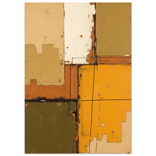 Elevate Your Living Space with Textured Yellow Acrylic Rectangular Wall Art - A Bold Statement Piece for 2023