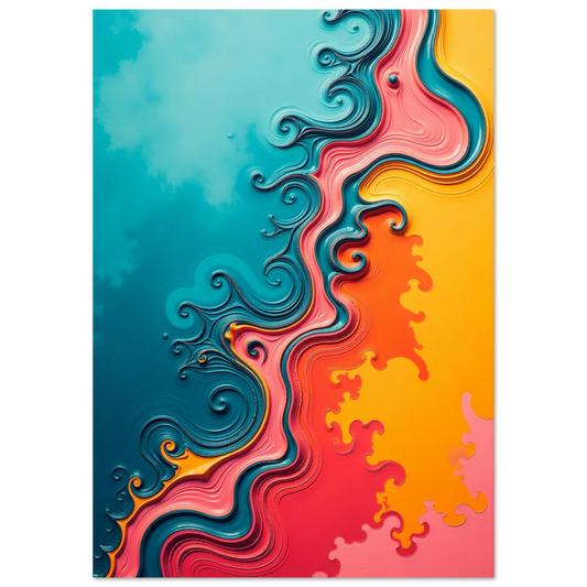 Elevate Your Space with Swirling Beautifull Colors Abstract Paint Wall Art in 2025