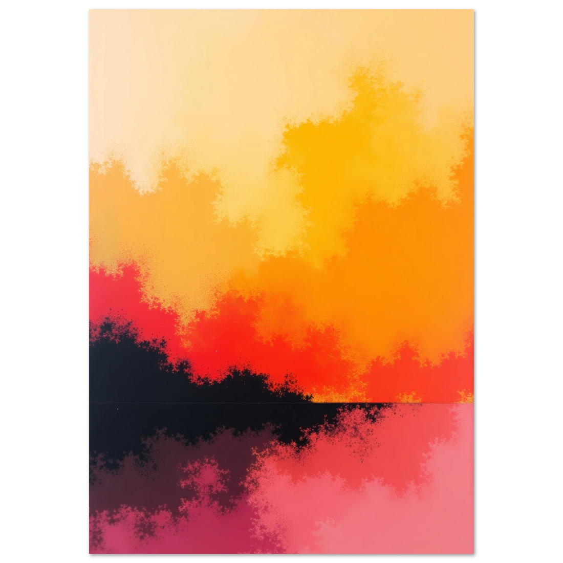 Elevate Your Home with Stunning Abstract Sunset Art Prints - Vibrant Wall Decor for 2023