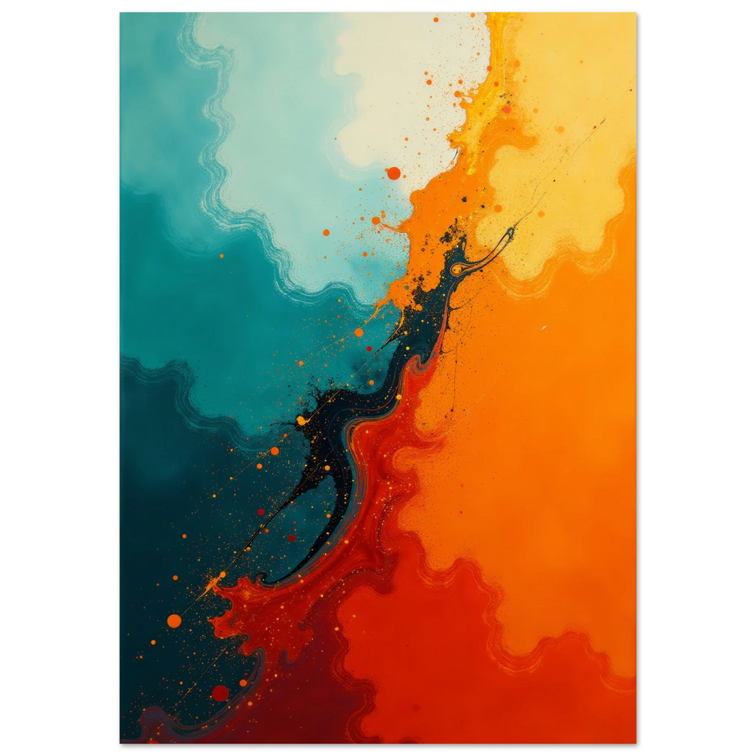 Elevate Your Home with Vibrant Abstract Paint Splash Wall Art: Unleash Creativity in 2023