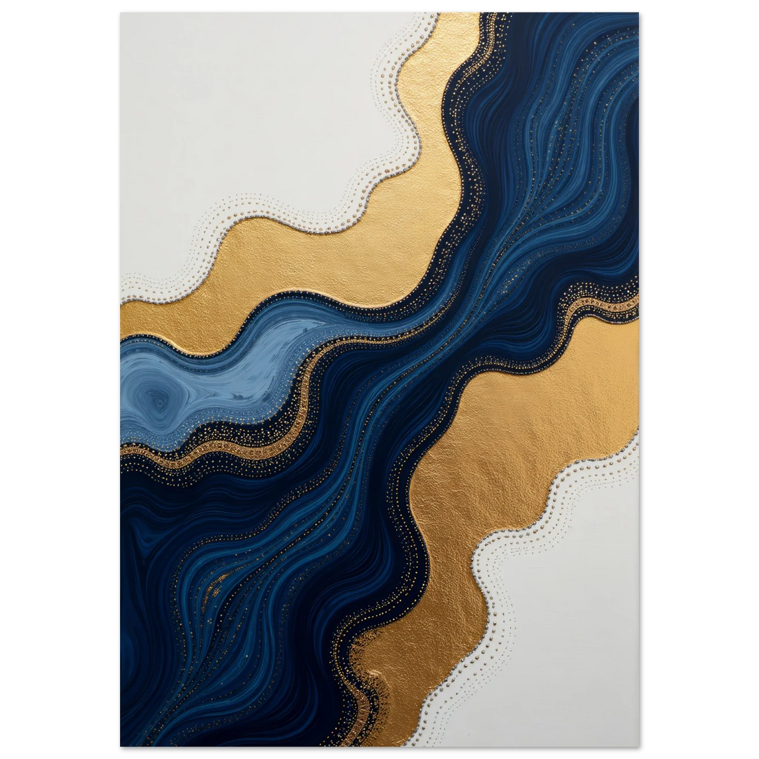 Elevate Your Living Space with Stunning Modern Textured Gold & Blue Wall Art in 2025